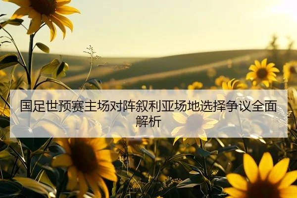国足世预赛主场对阵叙利亚场地选择争议全面解析